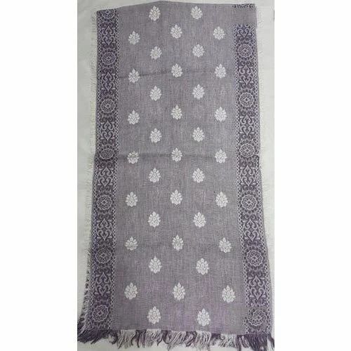 Cotton Linen Jacquard Printed Stoles, Size: 70 x 180 cm
