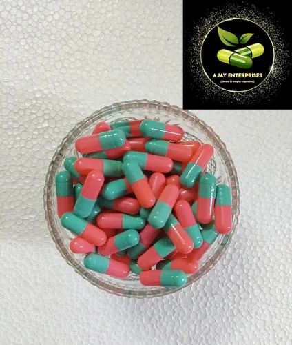 Green Pink Empty HPMC Capsule