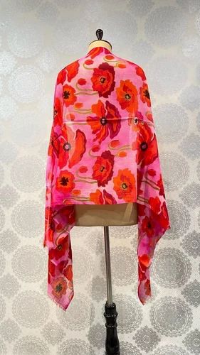 Fine Wool Digital Print Stole
