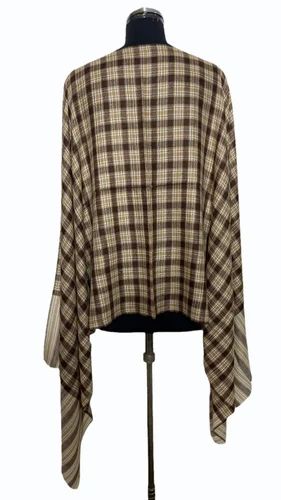 Fine Wool Check Stoles