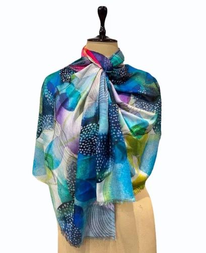 Cashmere Wool Digital Print Stole
