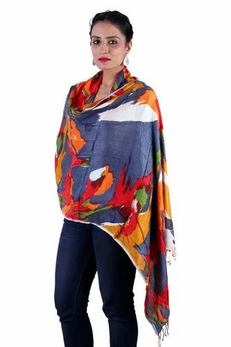 Viscose Screen Printed Stoles (Casual Wear - Party Wear) - 180cm x 70cm