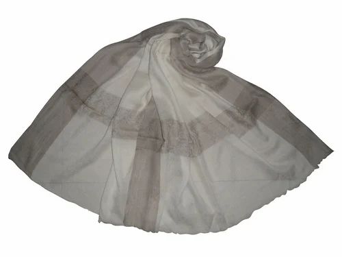 Assorted Fine Wool Self Jacquard Stole