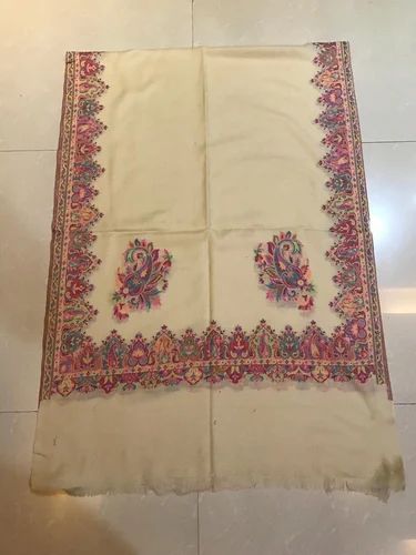 Kshitiz Textiles Rectangular Pashmina Fine Wool Kani Stole