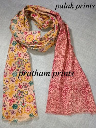 Cotton Voil Block Print Stole