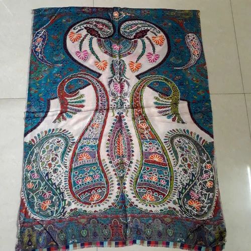 Girisha Silk Embroidery Digital Stole