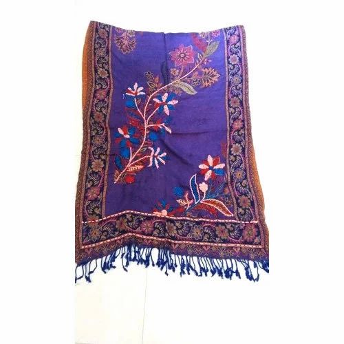 Embroidery Girisha Casual Wear Viscose Stole