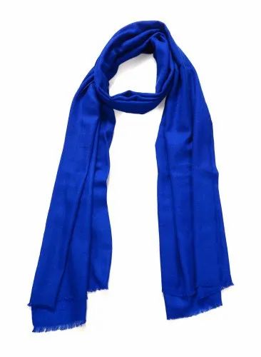 Fine wool blue Plain Stoles