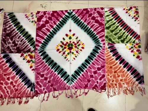 Printed P. N Rayon Bandhej Print Stole