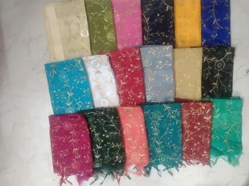 Silk Embroidered Stoles