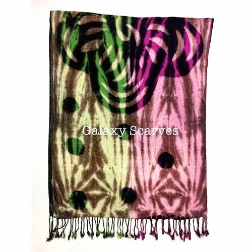 Jacquard Print Satin Stole
