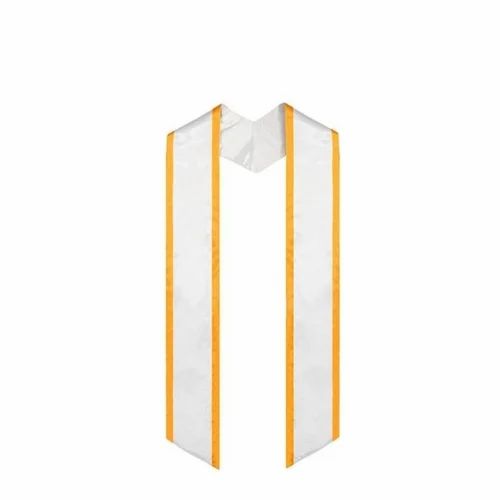 White Satin Stole For Convocation