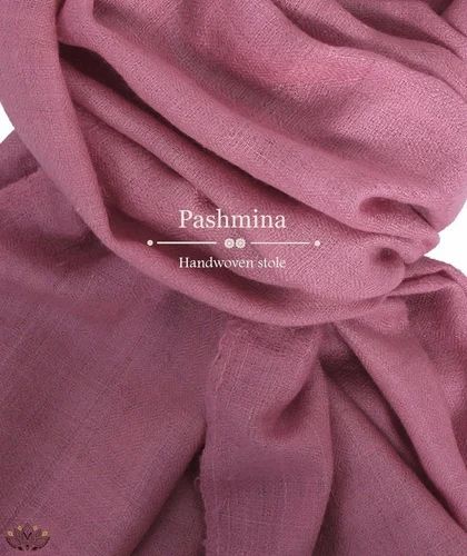 Pink Pure Pashmina Handwoven Stole