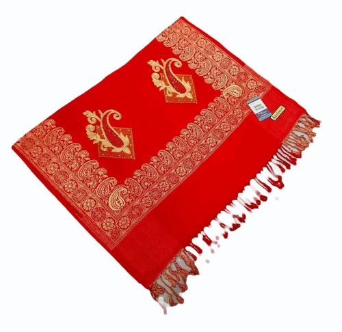 Woolen Kashmiri Aari Work Embroidered Stole patch