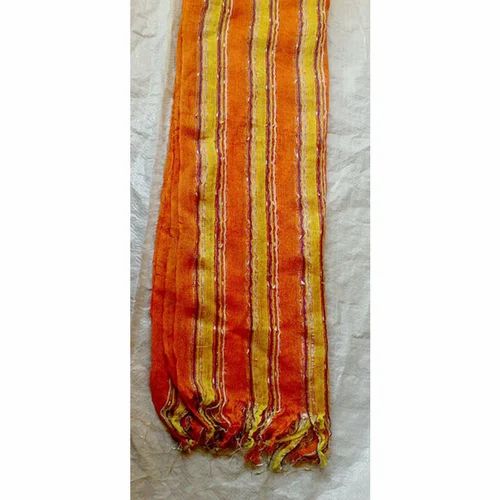 Orange Linen Stole