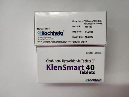 KlenSmart 40 Mg Clenbuterol Hydrochloride Tablet