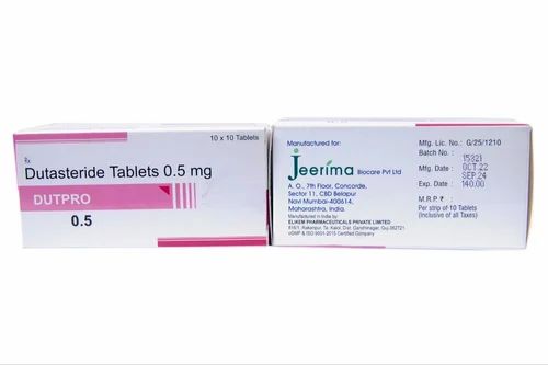 Dutpro Dutasteride 0.5Mg Tablet, 10*10 Tablets