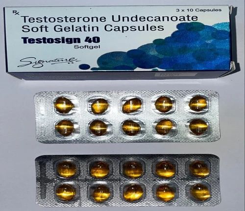 Testosign 40mg Testosterone Undecanoate Soft Gelatin Capsules (3x10)