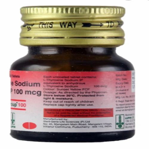 Thyroup 100 MCG, Packaging Size: 120 Tablets