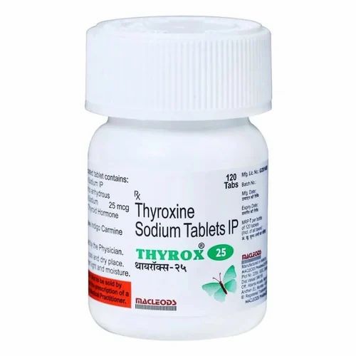 25mg Thyrox Thyroxine Sodium Tablets, Strength: 25 mcg