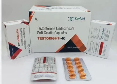 Keyford testosterone uncoated soft Gelatin capsule 40mg