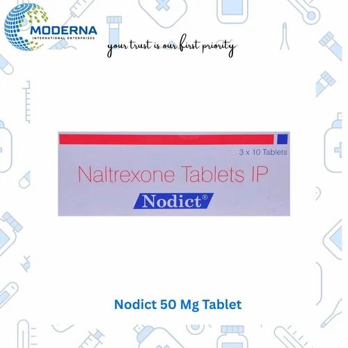 Buy Nodict 50mg Naltrexone Tablets i.p. Online India Export