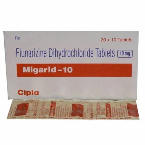 10mg Migarid Flunarizine Dihydrochloride Tablets