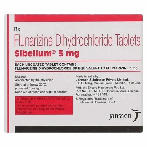 5mg Sibelium Flunarizine Dihydrochloride Tablets