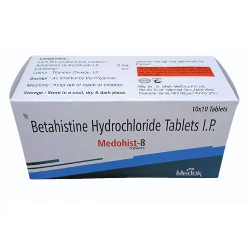 8mg Medohist Betahistine Hydrochloride Tablet