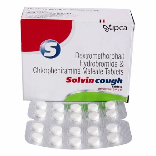 Solvin Cough Dextromethorphan Hydrochloride Maleate Tablets