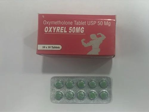 Oxyrel Oxymetholone 50mg Tablet, 10*10 Tablets