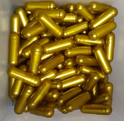Golden Size 1 Empty Hard Gelatin Capsule