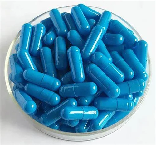 Sky Blue Empty Gelatin Capsule