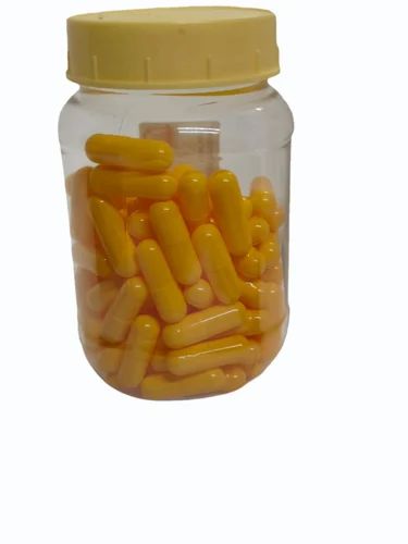 Yellow Empty Gelatin Capsules, Size 0