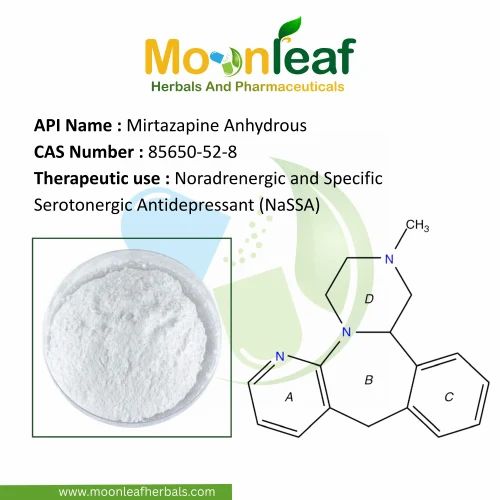 Mirtazapine Anhydrous API Powder, USP
