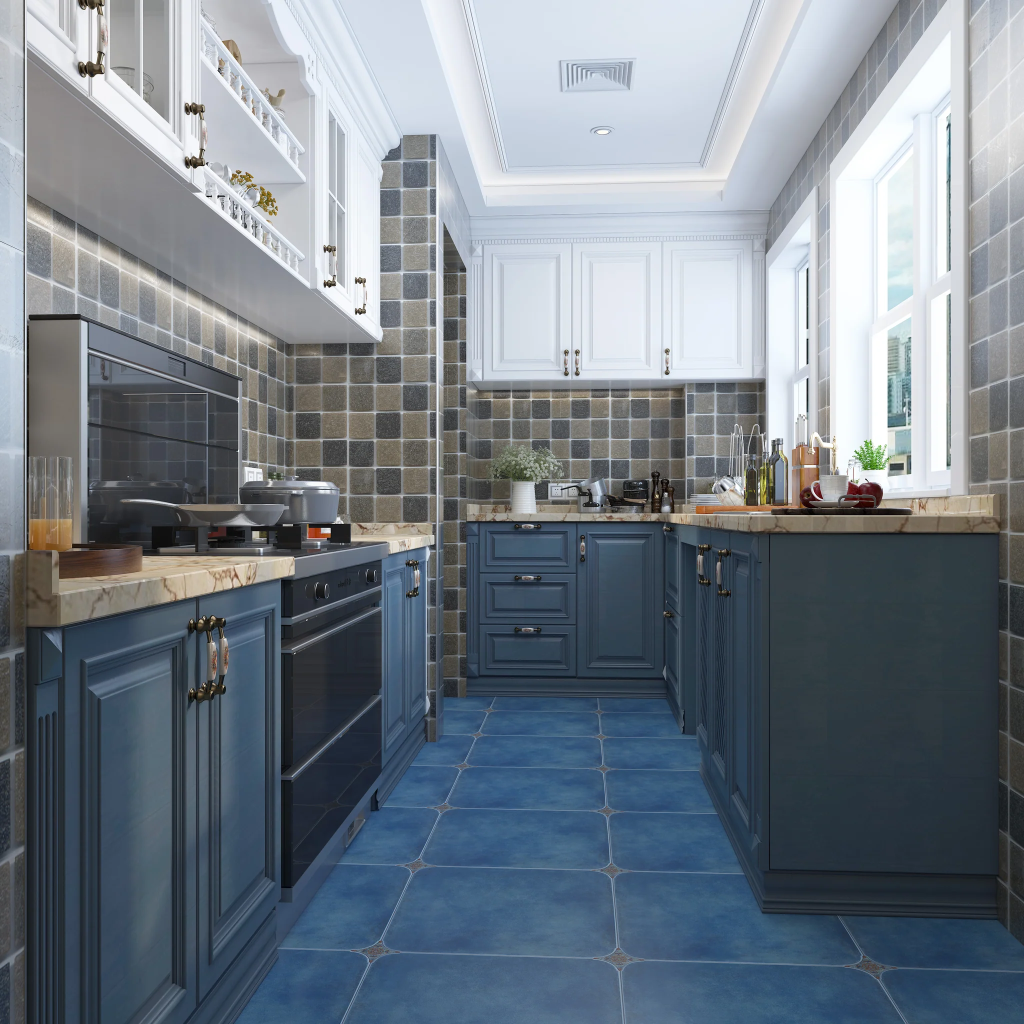 Ceramic Tiles 300×450 mm QI 9026 Matte Porcelain Surface Anti-Slip for Bathroom & Supermarket