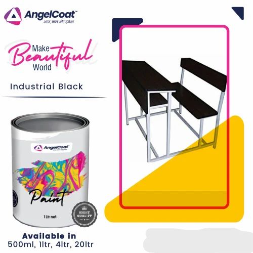 AngelCoat Industrial Black Paint 4 L