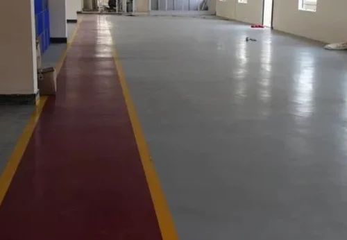 Floor repair with floor paint