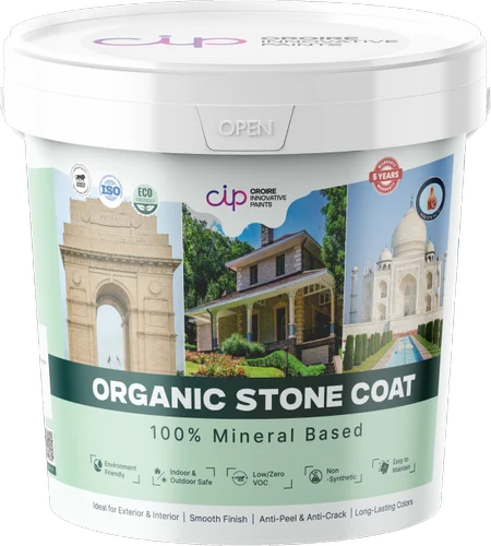 Croire Innovative Paints Organic STONE COAT, Usage / Application Area: Exterior, 20 Ltr
