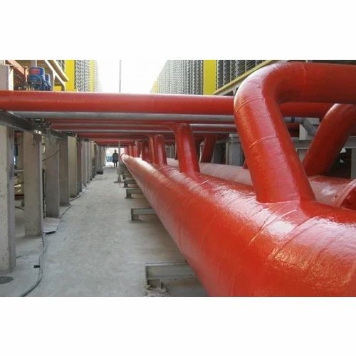 Red Frp Lining Chemical Pipe Line