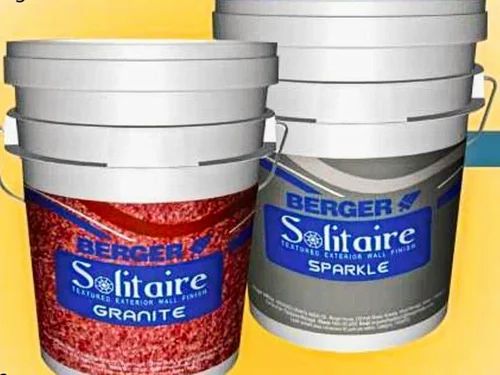 Berger solitaire stone & greanite - texture exterior wall coating, Bucket Of 30 KG