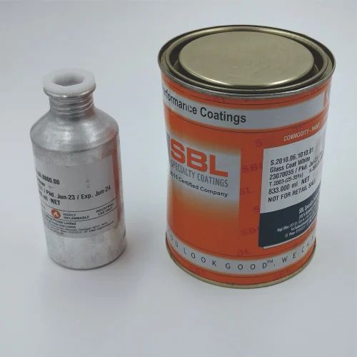 SBL PU Glass Coat White Glossy Paint 2010.06 Series, For Glass,GI NICKEL, Packaging Size: 1 Ltrs