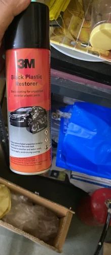 3M Black Plastic Restorer, Black Coating for Unpainted Exterior Plastic Parts (150g, Pack of 1)
