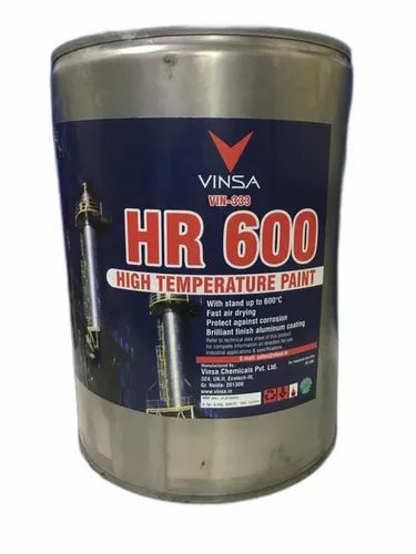 Vinsa Solvent Based High Temperature Paint 600 Degree, Packaging Size: 25 Litre