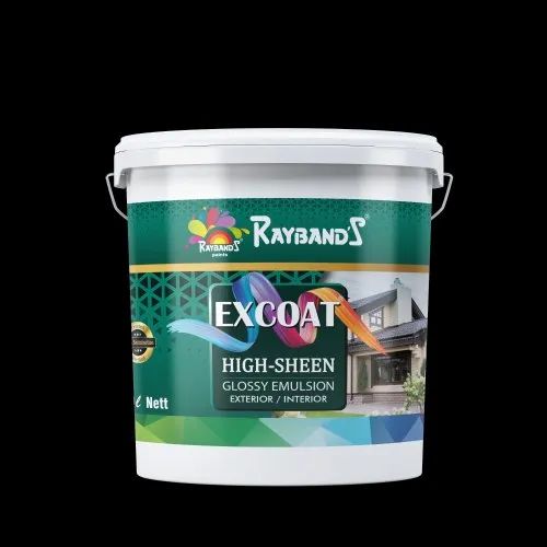 Raybands Excoat High Sheen Elastomeric Emulsion Paint, 10 L