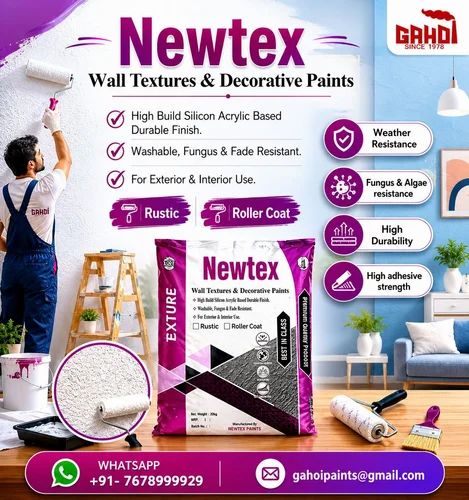 Gahoi Paints NEWTEX Exterior Rustic Wall Texture Paint