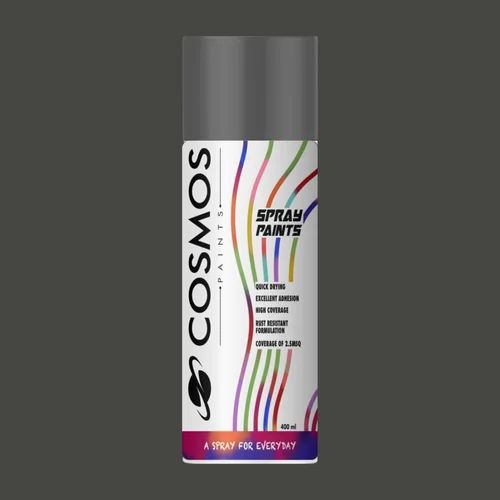 Cosmos Paints 96 Matt Black Grey Spray Paint 400ml