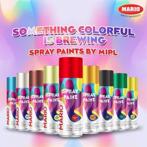 Mario Acrylic Spray Paints, For Wood and Metal, 400 mL