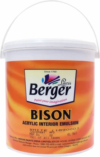 4 Liter White Base Bison Acrylic Emulsion