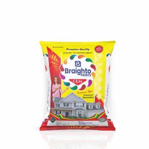 Braighto Waterproof Cement Paints Cem 20Kg., For Plastic